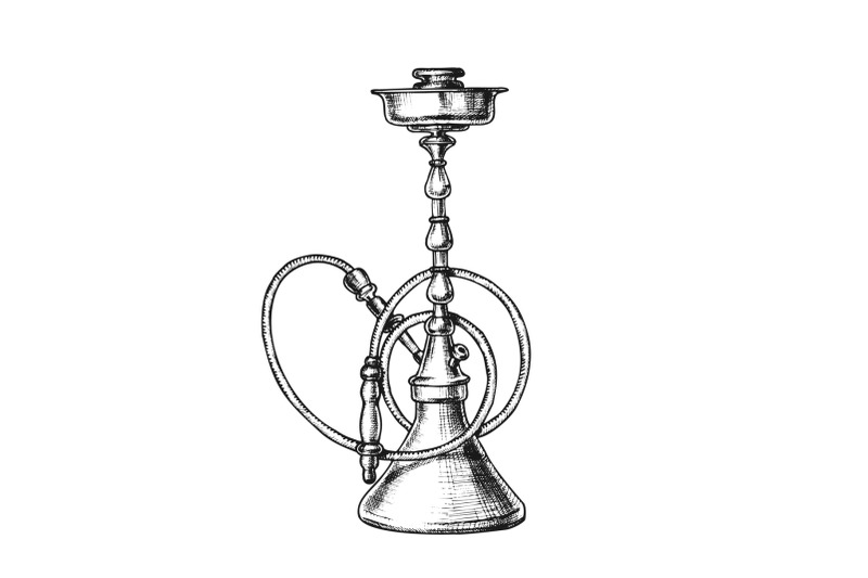 smoking-hookah-lounge-cafe-tool-vintage-vector