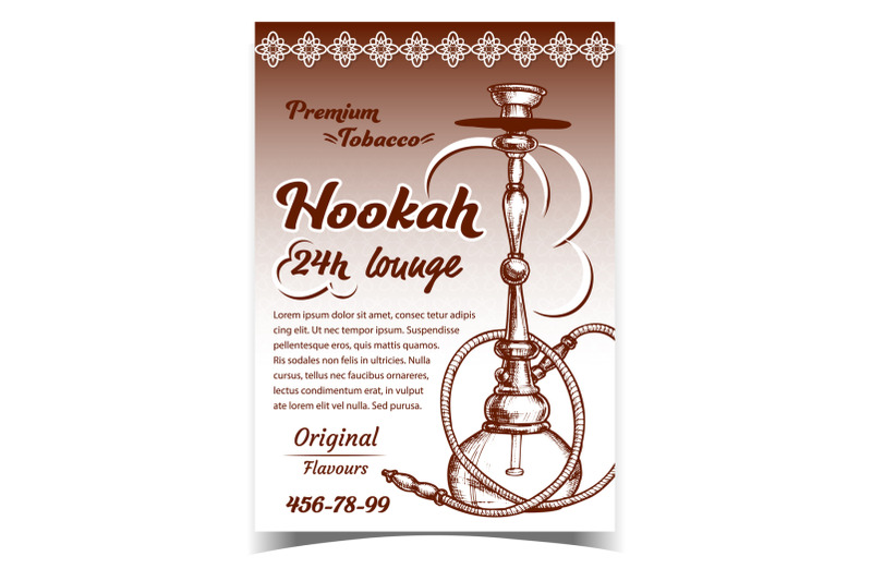 hookah-lounge-with-original-flavours-banner-vector