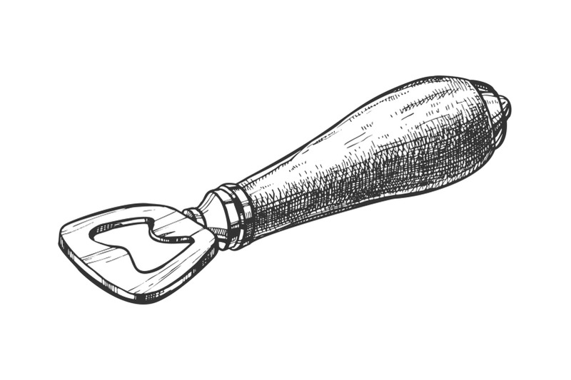 glass-bottle-opener-with-wooden-handle-vector