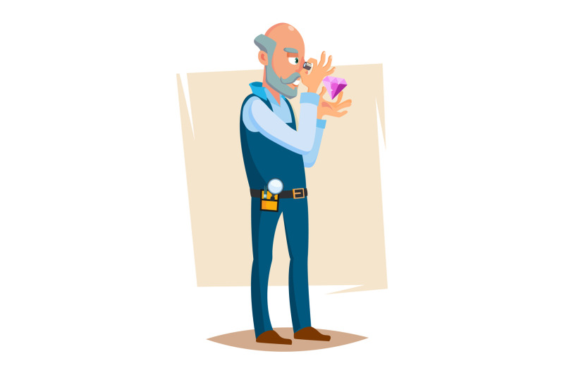 jeweler-valuer-isolated-man-vector-professional-classic-jeweler-examines-the-diamond-cartoon-character-illustration