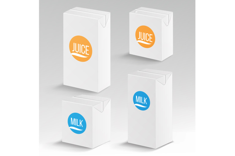 juice-and-milk-package-vector-realistic-mock-up-template-carton-branding-box-1000-ml-and-200-ml-white-empty-clean-cardboard-package-drink-small-juice-milk-box-blank-isolated-vector-illustration