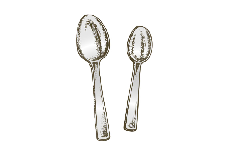 spoons-metallic-kitchenware-color-vector