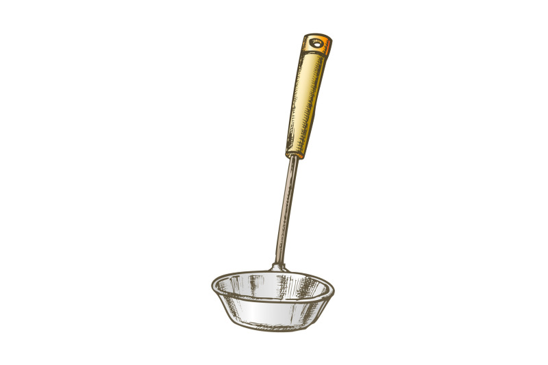 ladle-metal-soup-tool-kitchenware-color-vector