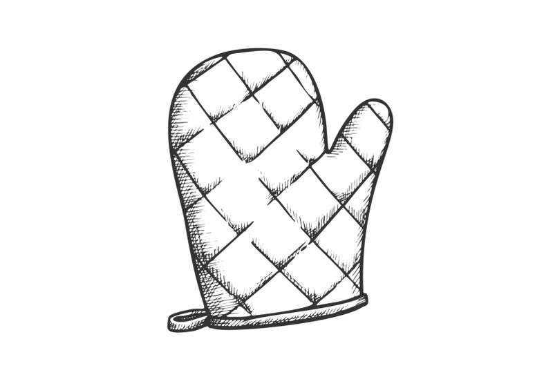 glove-kitchenware-accessory-monochrome-vector