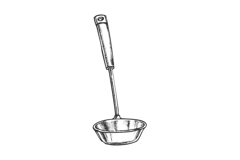 ladle-metal-soup-tool-kitchenware-vintage-vector