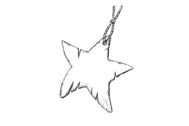 label-paper-material-in-star-shape-ink-vector