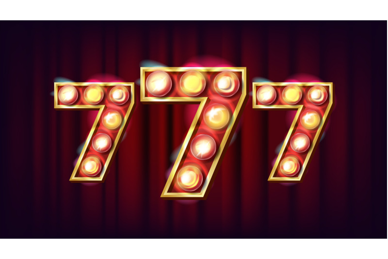 777-banner-vector-casino-3d-glowing-element-for-lottery-poker-roulette-design-game-illustration