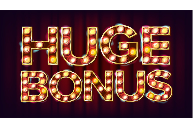 huge-bonus-banner-vector-casino-glowing-lamps-for-slot-machines-signboard-design-business-illustration