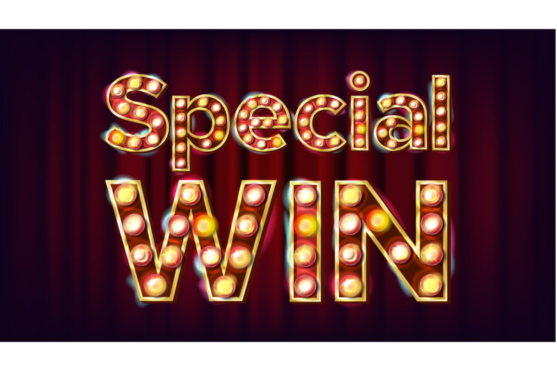 special-win-banner-vector-casino-vintage-style-illuminated-light-for-slot-machines-signboard-design-classic-illustration