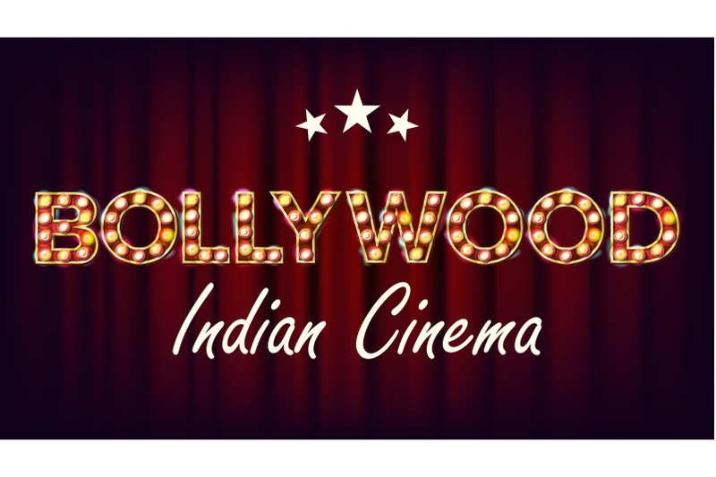 bollywood-indian-cinema-banner-vector-vintage-cinema-3d-glowing-element-for-cinematography-advertising-design-retro-illustration