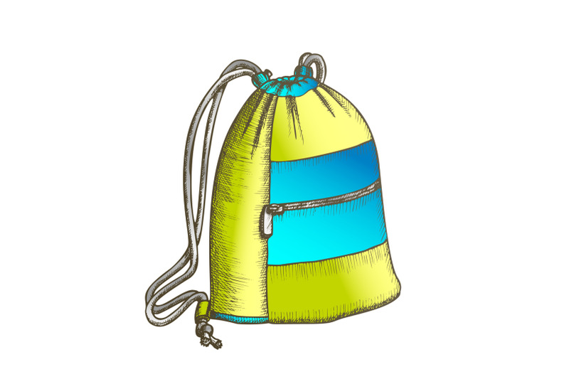 modern-luggage-bag-with-ropes-color-vector