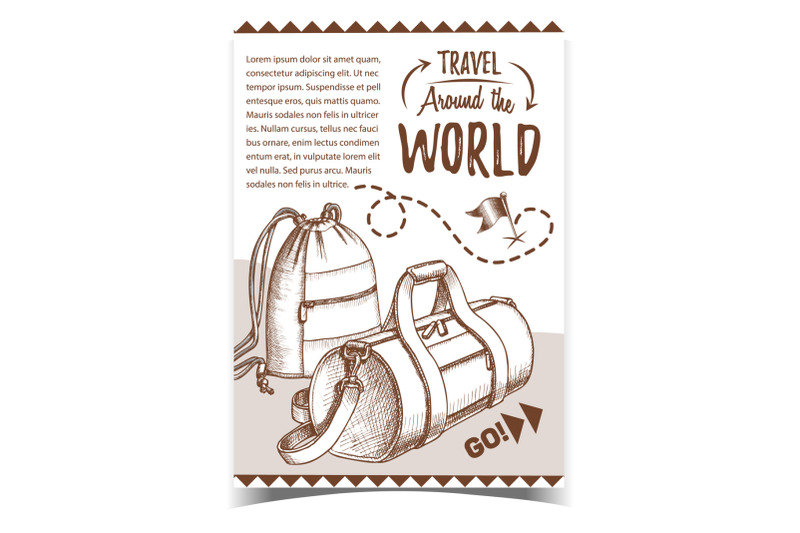 travel-world-advertising-poster-with-bags-vector