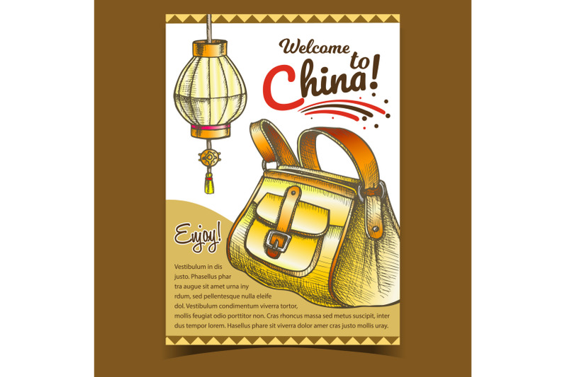 china-lantern-and-hand-luggage-bag-banner-vector