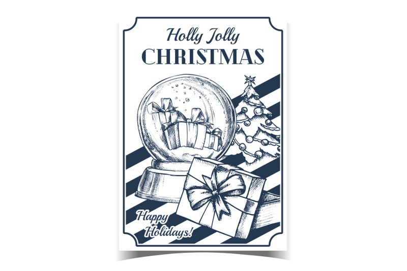 christmas-celebrative-advertising-poster-vector