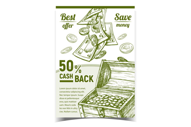 cash-back-commercial-advertising-poster-vector