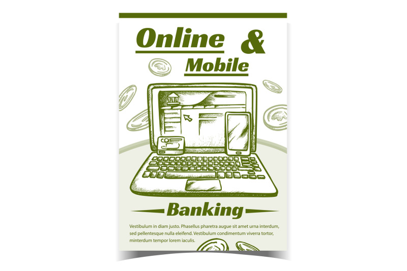 online-and-mobile-internet-banking-banner-vector