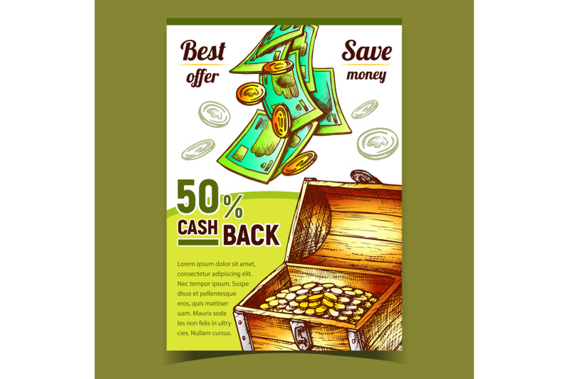 cash-back-commercial-advertising-poster-vector