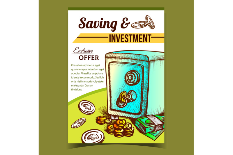 saving-and-investment-advertising-banner-vector