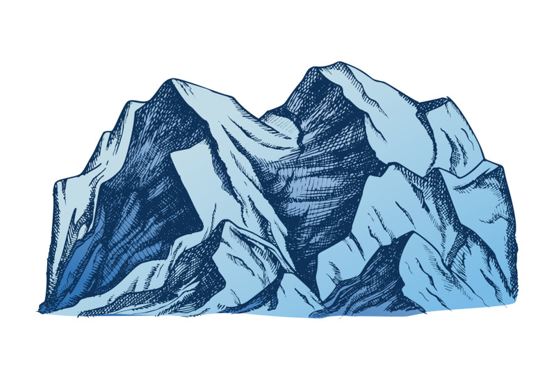 summit-of-mountain-landscape-color-vector