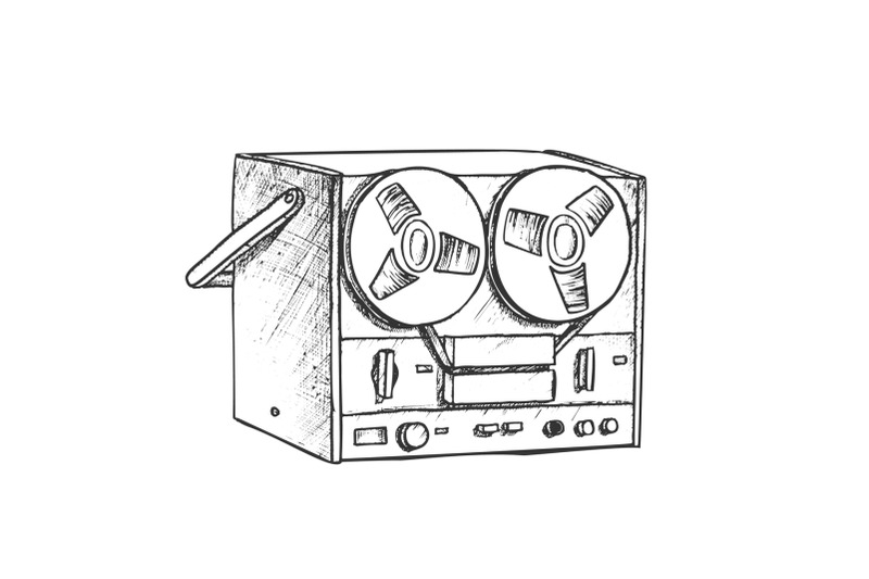 classic-reel-player-for-listening-music-ink-vector