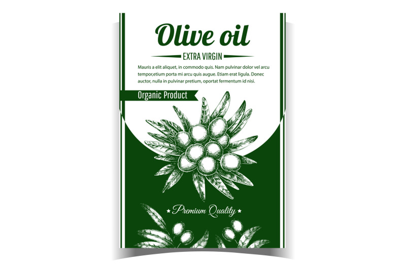 olive-extra-virgin-organic-product-poster-vector