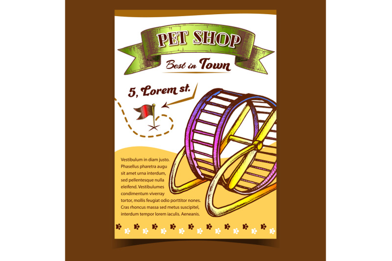 pet-shop-running-wheel-on-advertise-poster-vector