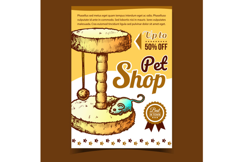 pet-shop-cat-accessory-advertising-poster-vector