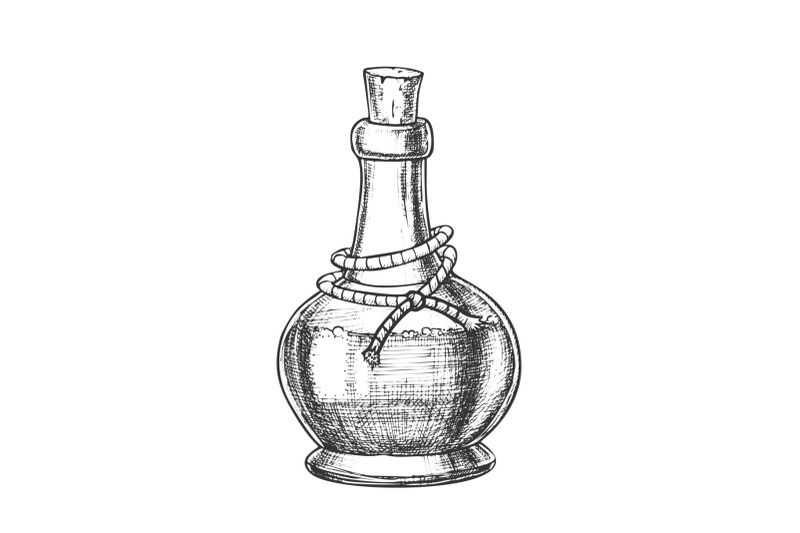 poison-bottle-with-cork-cap-monochrome-vector