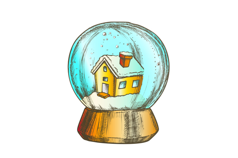 snow-globe-with-house-souvenir-vintage-vector