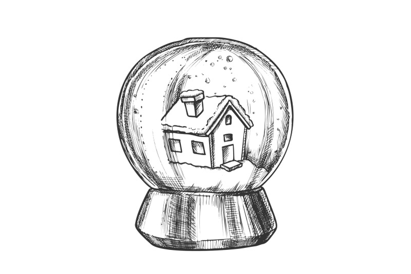 snow-globe-with-house-souvenir-vintage-vector