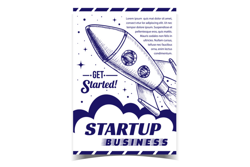 startup-business-cosmic-advertising-banner-vector