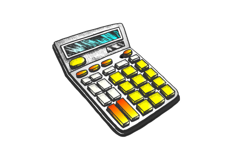 calculator-stationery-equipment-color-vector