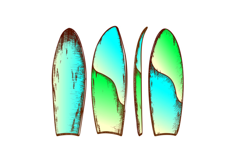 surfboard-in-different-view-color-set-vector