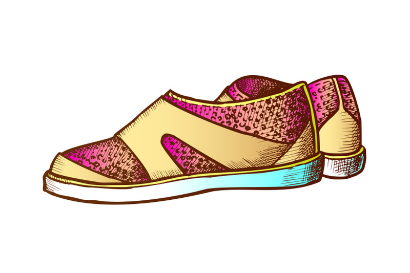 shoes-for-aqua-sport-and-diving-color-vector