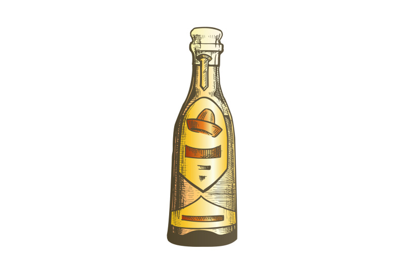 color-traditional-mexican-tequila-drink-bottle-vector