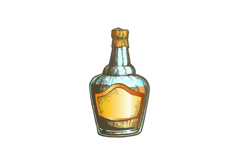 color-blown-scotch-whisky-bottle-with-foil-cap-vector