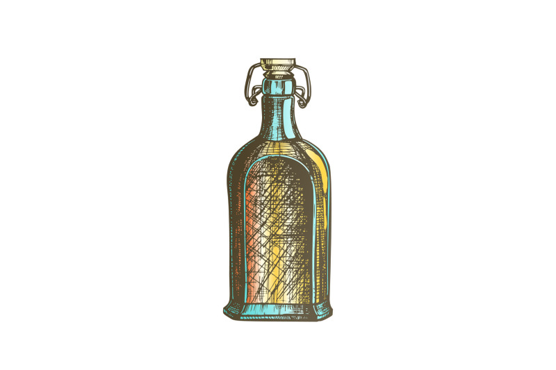 color-drawn-blank-whisky-bottle-with-flip-cap-vector