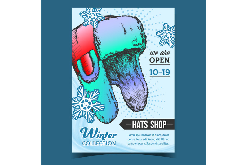 hats-shop-with-winter-collection-banner-vector