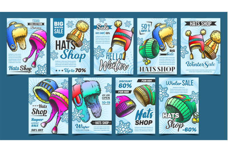 hats-shop-winter-sale-advertise-banner-set-vector