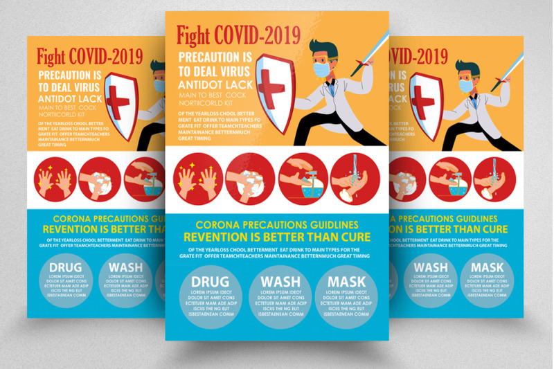 fight-against-corona-virus-flyer-poster