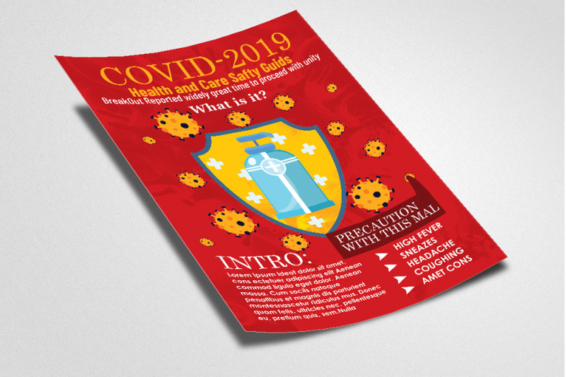 covid-2019-precaution-flyer-poster