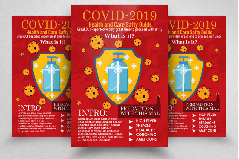 covid-2019-precaution-flyer-poster