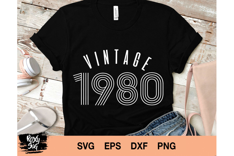 Download Vintage 1980 svg, vintage birthday svg, vintage svg, 40th ...