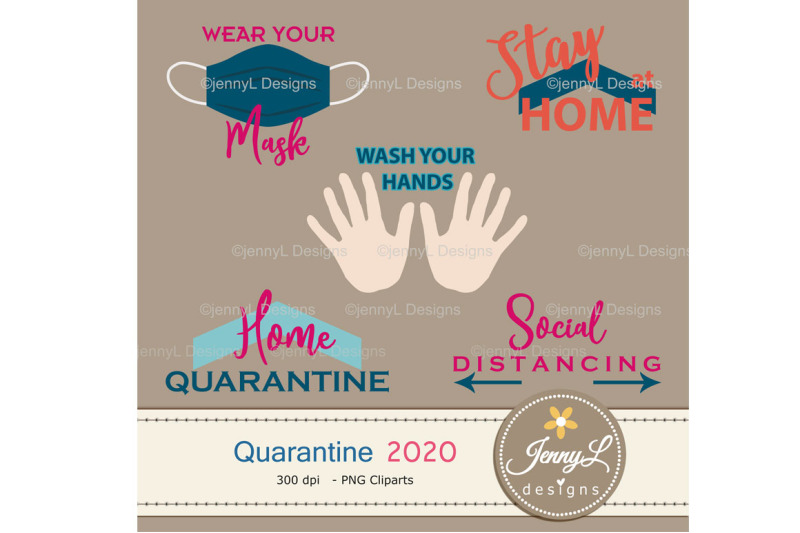 quarantine-digital-papers-and-disinfectant-clipart