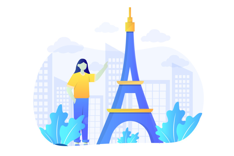 eiffel-tower-landmark-flat-design