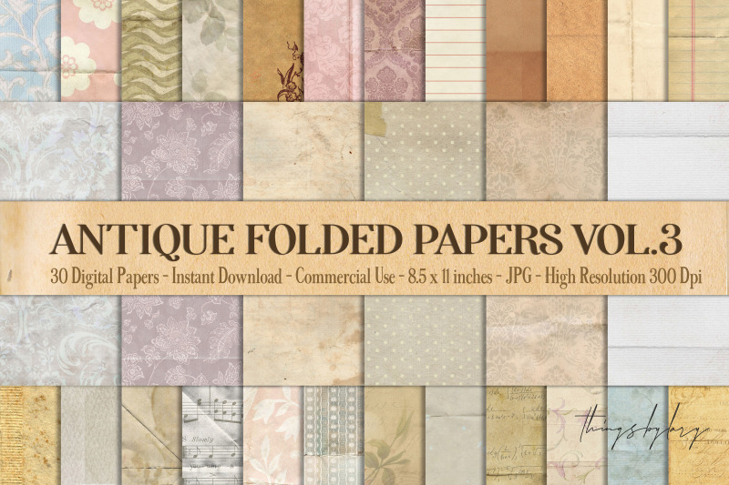 30-folded-crumpled-antique-vintage-old-papers-8-5x11-vol-3