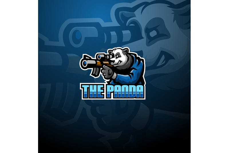 panda-snaiper-esport-mascot-logo