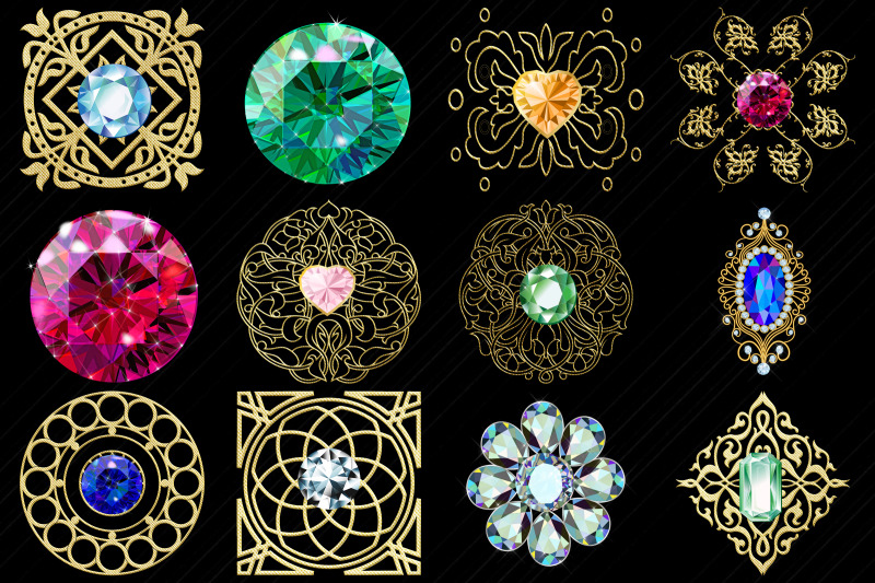 gemstones-amp-filigree-rhinestones-clip-art