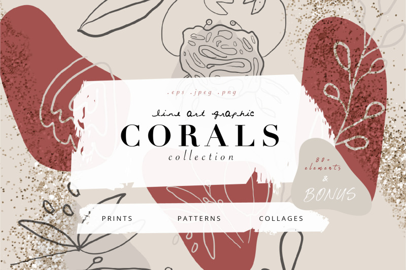 corals-line-art-graphic-collection