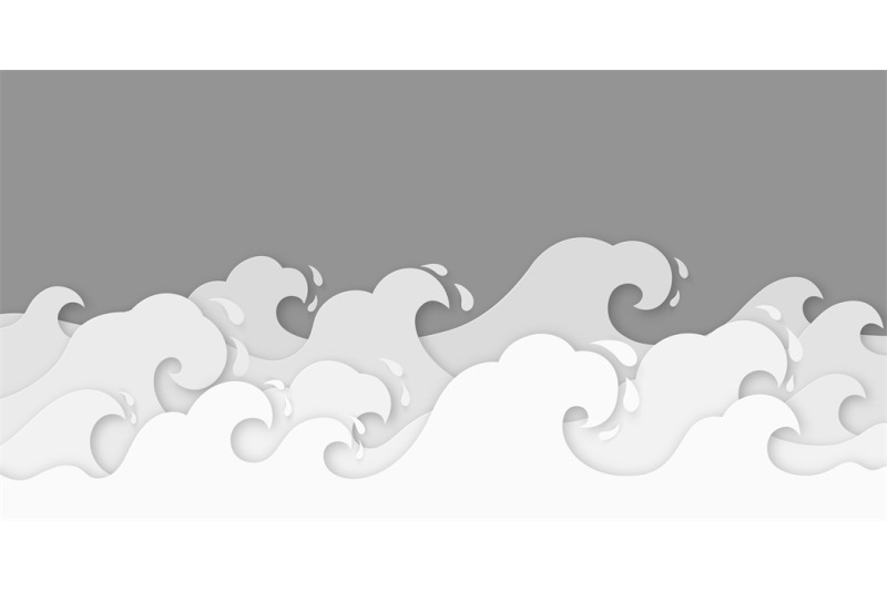 paper-waves-water-wave-paper-cut-decor-beauty-marine-landscape-curl